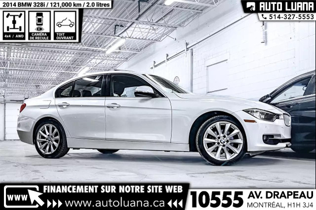 2014 BMW 3-Series 328i xDrive NAVI/CUIR/TOIT/CAMERA/121,000km in Cars & Trucks in City of Montréal