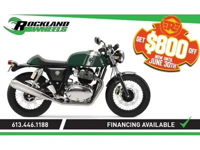 2024 Royal Enfield CONTINENTAL GT 650 - BRITISH RACING GREEN Vivez le frisson de la course rétro ave...