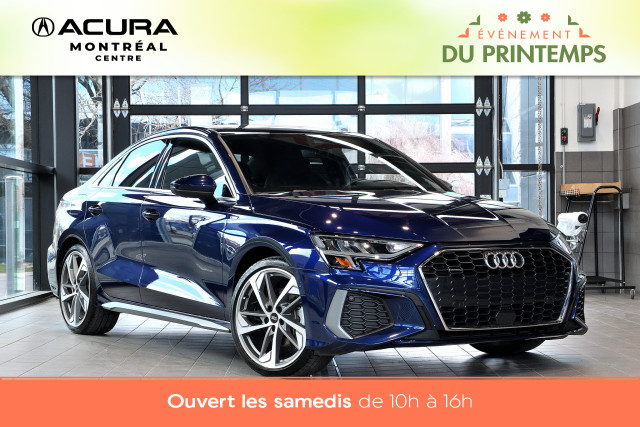 2022 Audi A3 Quattro Progressiv S-LINE+ AWD+CERTIFEE in Cars & Trucks in City of Montréal