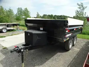 FOR RENT: 10in. deckover dump trailer. This trailer has tandem 5200 lb axles with electric brakes an...