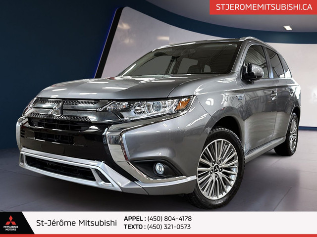 Mitsubishi Outlander PHEV SE S-AWC CUIR ET SUEDE-MAGS+CAMERA + A in Cars & Trucks in Laurentides