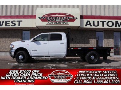  2019 Dodge Ram 3500 CREW DUALLY 4X4, 9FT FLATDECK WELL EQUIPPED