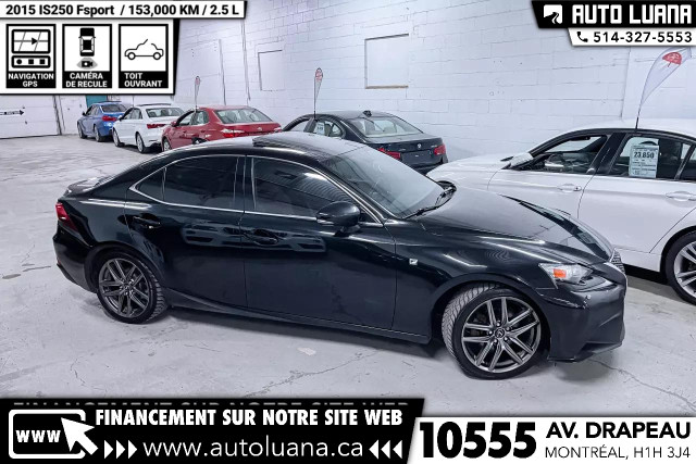 2015 LEXUS IS 250 Fsport AWD/NAVI/ACC CRUISE/CAM/INTERIEUR ROUGE in Cars & Trucks in City of Montréal - Image 3