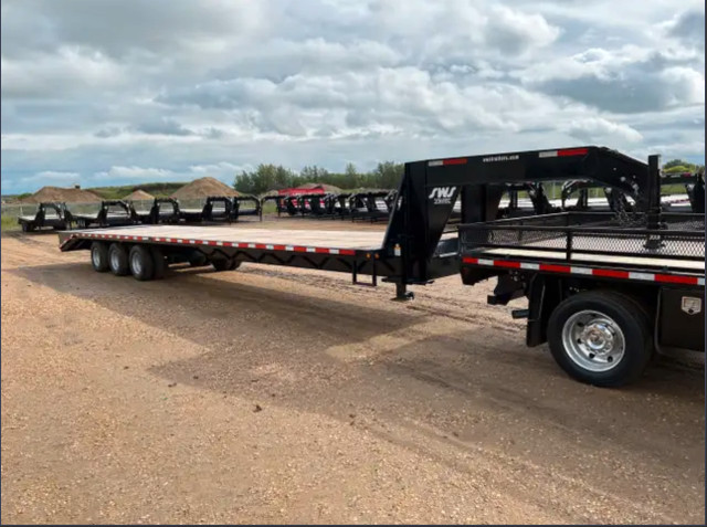 40' HEAVY DUTY GOOSENECK TRAILER W/--->>30,000# GVWR<<<--- in Cargo & Utility Trailers in Calgary - Image 2