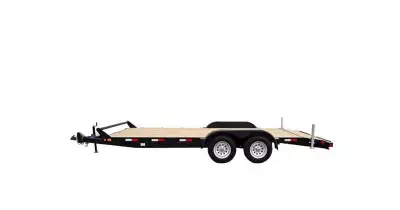 2025 Canada Trailer 7X18 car equipment hauler, tandem axle 7000lb GVWR with a payload capacity of 48...