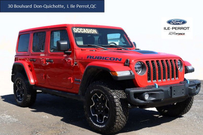 2022 Jeep Wrangler 4xe Unlimited Rubicon // SEULEMENT 8737 KM CA
