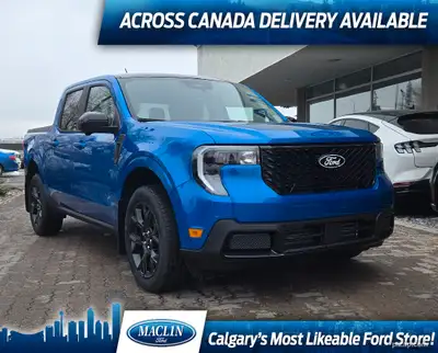 This brand new VELOCITY BLUE METALLIC 2025 FORD MAVERICK LARIAT is powered by a 2.0L ECOBOOST ENGINE...
