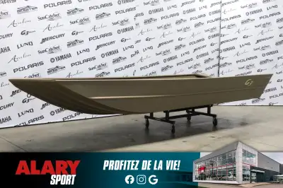 Ce G3 JON BOAT 1860VBW 2024 est disponible DÈS MAINTENANT! Contactez-nous au 450-420-2707. PRIX ALAR...