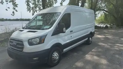 2020 FORD TRANSIT T-250 AWD 148" CARGO VAN TOIT MOYEN 3.5L V6 270 000 KM AUTOMATIQUE BLANC INT NOIR...