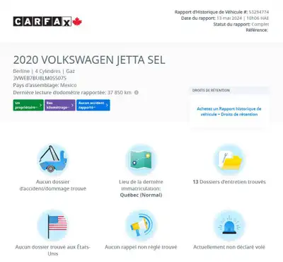 2020 Volkswagen Jetta Highline BAS KM | AUTOMATIQUE | CUIR | CAR