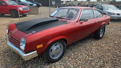 1976 Chevrolet Vega lift back. Only 14,000 original miles and still wearing its factory paint, and s...