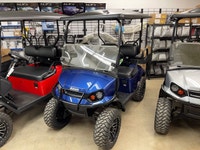 2022 EZGO S4 GAS EFI Lifted Blue Golf Cart
