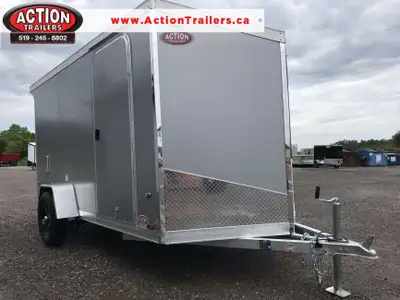 LEGACY SERIES ALL ALUMINUM FRAME 6' X 12' SINGLE AXLE CARGO WITH RAMP DOOR AND POLYCORE PANEL UPGRAD...