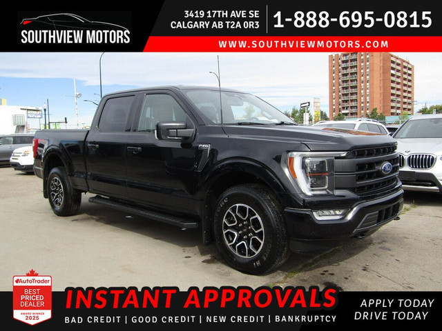 2021 Ford F-150 LARIAT FX4 PKG 4WD SUPERCREW 6.5'BOX NAV/CAM/B.S in Cars & Trucks in Calgary