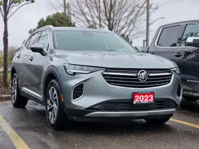 Experience the refined elegance of the sleek Gray Buick Envision Essence, equipped with an AWD drive...