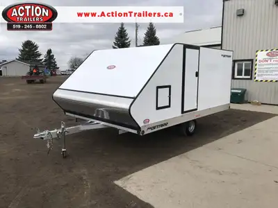 PRO STAR 8.5' X 12' HYBRID PROSTARR SNOWMOBILE TRAILER Finance from $0 down – OAC!! Upgrade your Sle...