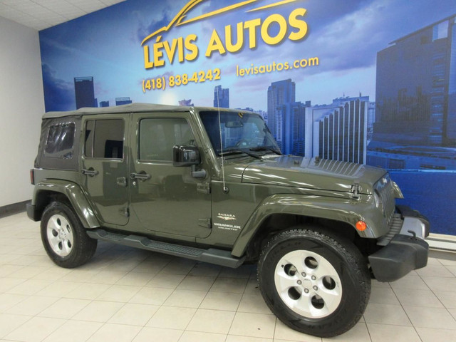 JEEP WRANGLER 2015 UNLIMITED SAHARA AUTOMATIQUE JAMAIS ACCIDENTE in Cars & Trucks in Lévis - Image 2