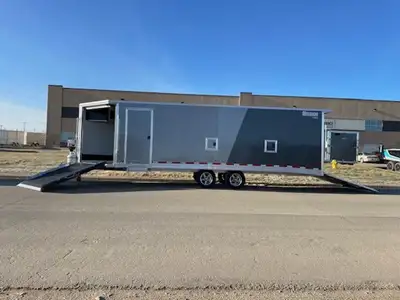 2024 Mission Trailers Enclosed Deckover 6.5-Height Snow MES101X24For those who want the width of a d...
