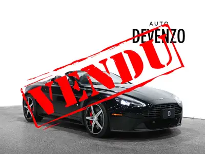 VENDU!!! 2015 Aston Martin Vantage GT V8 Convertible, Jet Black on Black/Red Accent, 5 Spoke Diamond...