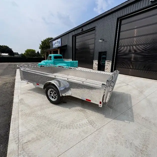 Aluminum 6x10 byfold ramp Single Axle Utility cargo Trailer in Cargo & Utility Trailers in Brantford - Image 3