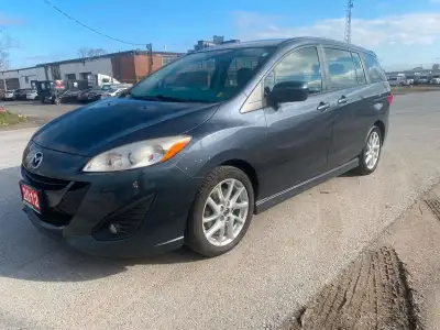 2012 MAZDA5 GT - THIS 6 SEATER VEHICLE COMES WITH: LEATHER SEATS, HEATED SEATS, AUTOMATIC TRANSMISSI...
