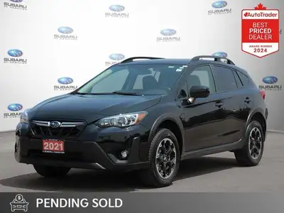 New Price! Odometer is 32211 kilometers below market average! Crystal Black Silica 2021 Subaru Cross...