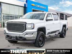 2017 GMC Sierra 1500 SLE | 5.3L V8 | Low Kilometers | Cloth Bench Seat | Bed Cover | Remote Start | Side Steps