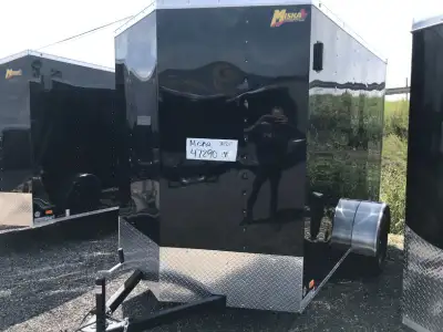Save during Miska's In-stock Enclosed Trailer Sale Miska Hero 6' x 10' Enclosed Cargo Trailer w/ Ram...