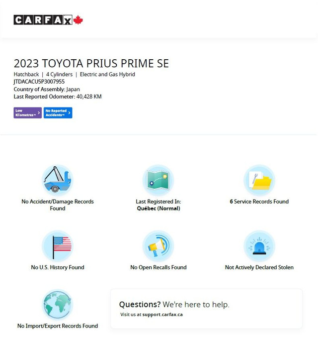 2023 Toyota Prius Prime SE Plug-In Hybrid 72KM Electric Range-Ad in Cars & Trucks in London - Image 3