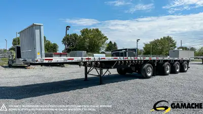 Trailer / Remorque - # STOCK: R-33499 2017 LODE KING 48' FLAT BED COMBO PLATE-FORME 2017 LODE KING 4...