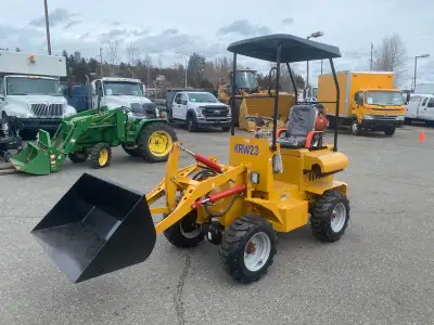 2024 AGT KRW 23 Mini loader 4x4 739CC Gas Engine, Load: 710 kg, yellow exterior, black interior, vin...
