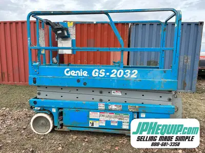 2002 Genie GS-2032 Scissor Lift WE SHIP DIRECT TO YOU, USA and Worldwide!! Financing Available Stock...