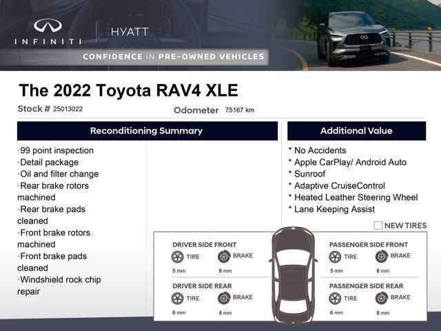 2022 Toyota RAV4 XLE - No Accidents | Apple CarPlay | Sunroof in Cars & Trucks in Calgary - Image 2