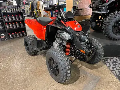 2025 CAN-AM DS250 YOUTH ATV STOCK #A111871 250cc 4 STROKE ENGINE CVT TRANSMISSION F/N/R CHAIN DRIVE...