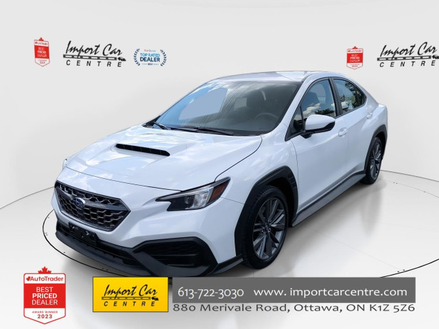 2023 Subaru WRX 6 SPD, ONLY 29KKMS!! HTD. SEATS, BK. CAM, AL... in Cars & Trucks in Ottawa