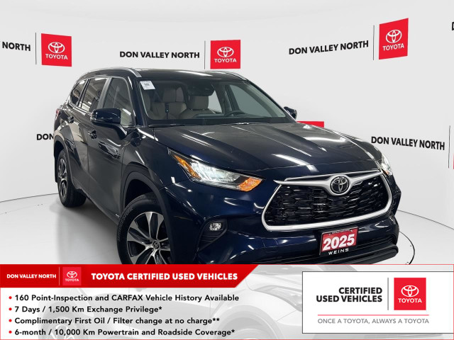 2025 Toyota Highlander Hybrid XLE CERTIFIED | ACCIDENT FREE |... in Cars & Trucks in City of Toronto