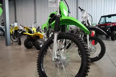 2025 Kawasaki KLX140R F With an electric start, and confident handling, the KLX140R, KLX140R L and K...