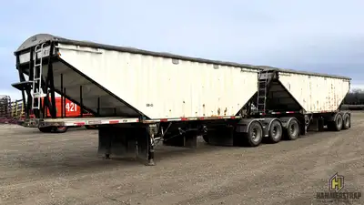 2013 LODE KING Super B Train Grain Trailers Air ride suspension Air brakes Steel sides & aluminum sl...