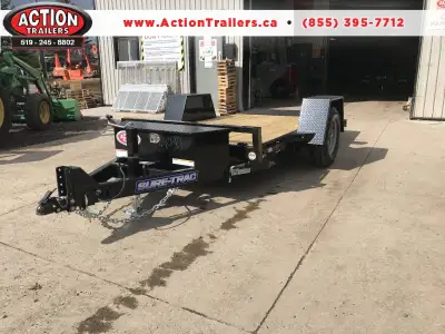 SURE-TRAC SINGLE AXLE 62" X 10' TILT DECK CAR HAULER WE OFFER FINANCING FROM $0 DOWN -OAC Perfect fo...