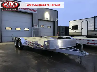 WOLVERINE ALL ALUMINUM 7X18 WOLVERINE CAR AND EQUIPMENT HAULER W/ 5,200LB AXLES WE OFFER FINANCING F...