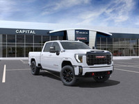 This 2025 GMC Sierra 2500HD in Summit White is equipped with 4WD and Turbocharged Diesel V8 6.6L/ en... (image 1)