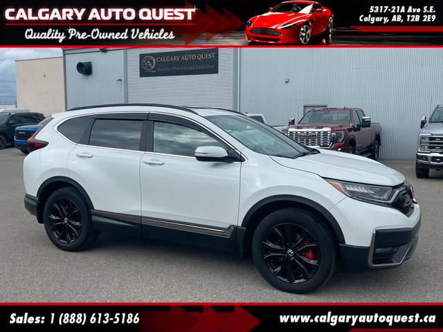 2020 Honda CR-V Black Edition AWD/NAVI/B.CAM/LEATHER/ROOF/LOW KM in Cars & Trucks in Calgary