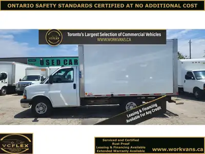 CERTIFIED AT NO ADDITIONAL COST! 2020 GMC Savana/Chevrolet Express G3500 12Ft Box Van. Single Rear W...