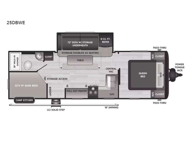  2022 Keystone RV Hideout 25DBWE 30FT BIG SLIDE/BUNKS/SLEEP 8/ L in Travel Trailers & Campers in Winnipeg - Image 2