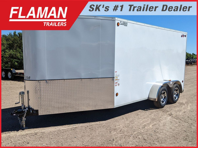 2022 CJAY 7' x 14' TA V-Nose Cargo Trailer Enclosed Cargo in Cargo & Utility Trailers in Swift Current