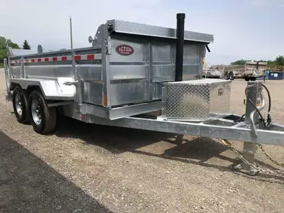 CANADIAN CRAFTSMAN HOT DIPPED 5 TON GALVANIZED 6' X 12' DUMP TRAILER WITH TARP KIT! Proudly built in...