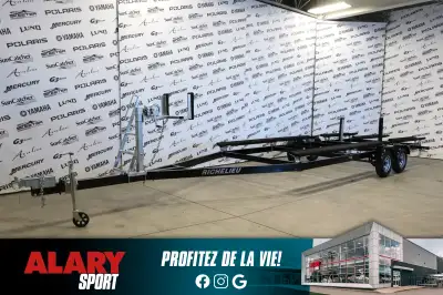 Cette REMORQUE RICHELIEU POUR PONTON 2025 est disponible DÈS MAINTENANT! Contactez-nous au 450-420-2...