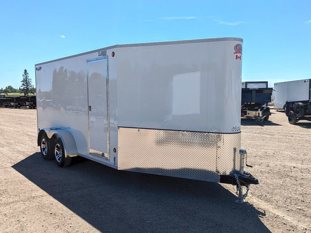 2022 CJAY 7' x 14' TA V-Nose Cargo Trailer Enclosed Cargo in Cargo & Utility Trailers in Swift Current - Image 3