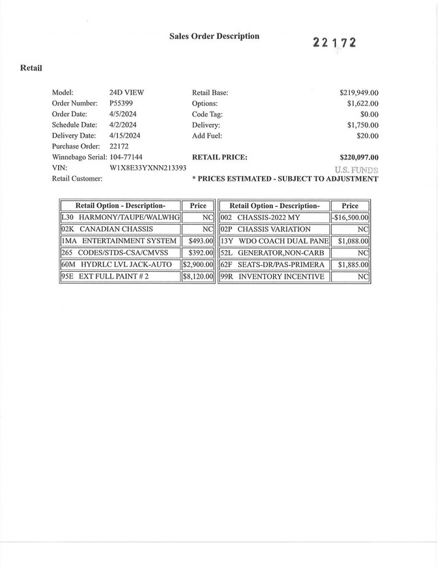 2024 WINNEBAGO VIEW 24D in RVs & Motorhomes in Hamilton - Image 3