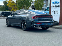 This 2021 Kia K5 GT-Line has a Grey Exterior and Black Interior with seating for 5. Equipped with a... (image 3)